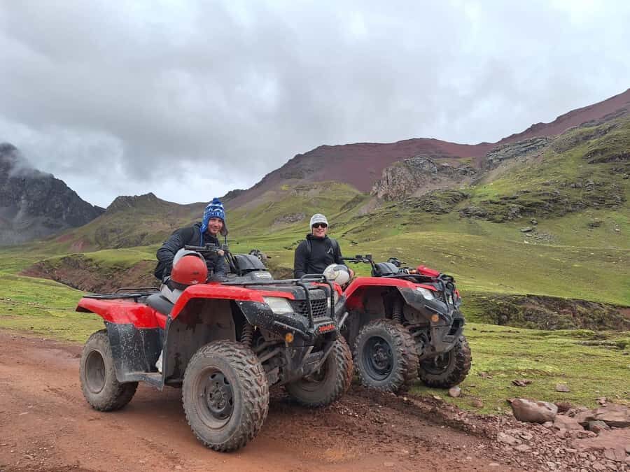Cusco: Rainbow Mountain In Quad Bikes /walk 5 minutes/+meals - Rainbow Mountain Viewpoint Choices: 45 Minutes Walking or a 7-Min Motorcycle Ride