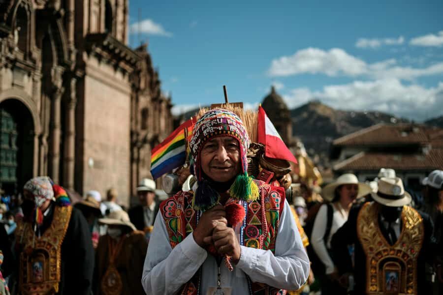 Cusco's historical tour and San Pedro Market bites - The San Blas viewpoint and the toast you finish with