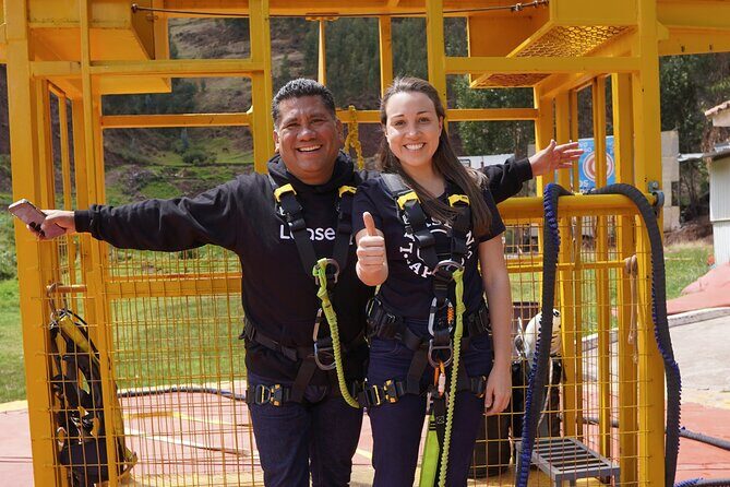 Double Adrenaline Bungee and Slingshot Combo - Cusco Adrenaline, With Real Guidance and Real Gear