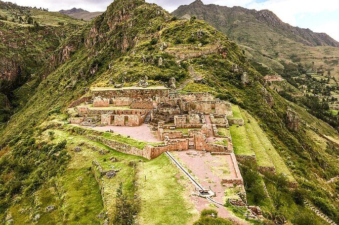 Excursion to Sacred Valley & salt mines - Moray with lunch buffet - Pisac: platforms, waterways, and stonework built for daily function