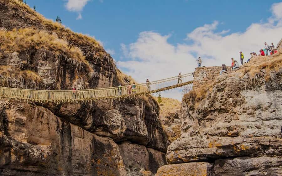 Four Lagoons and Q<code>eswachaka bridge tour full day – Key points’ /></p>
<ul>
<li><strong>Q’eswachaka Bridge crossing</strong>: an Inca-origin suspension bridge built from local ichu and maintained by community work.</li>
<li><strong>Four lagoon circuit</strong>: Pomacanchi, Acopia, Asnacocha, Pampamarca, each with its own photo stop and guide explanation.</li>
<li><strong>Tupac Amaru II history stop</strong>: a town visit tied to a major rebellion and Cusco-area memory.</li>
<li><strong>Altitude-friendly pace with short walks</strong>: you’ll have viewpoints and some steps, so take it slow and bring water.</li>
<li><strong>English and Spanish guiding</strong>: guides explain plants, fauna, and what you’re seeing along the way.</li>
</ul>
<h2 id="the-south-valley-day-that-strings-history-to-calm-water">The South Valley day that strings history to calm water</h2>
<p><img width="900" height="562" decoding="async" src=