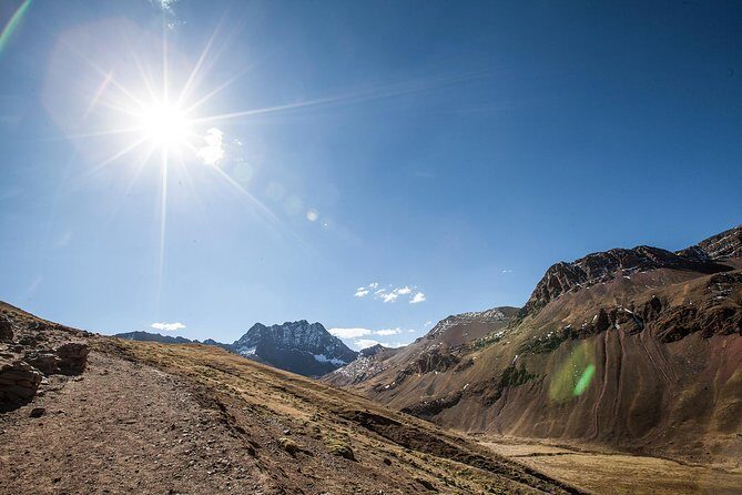Full-Day Hike to The Rainbow Mountain, Vinicunca - Arriving at the Rainbow Mountain viewpoint: the colors and the photo moment
