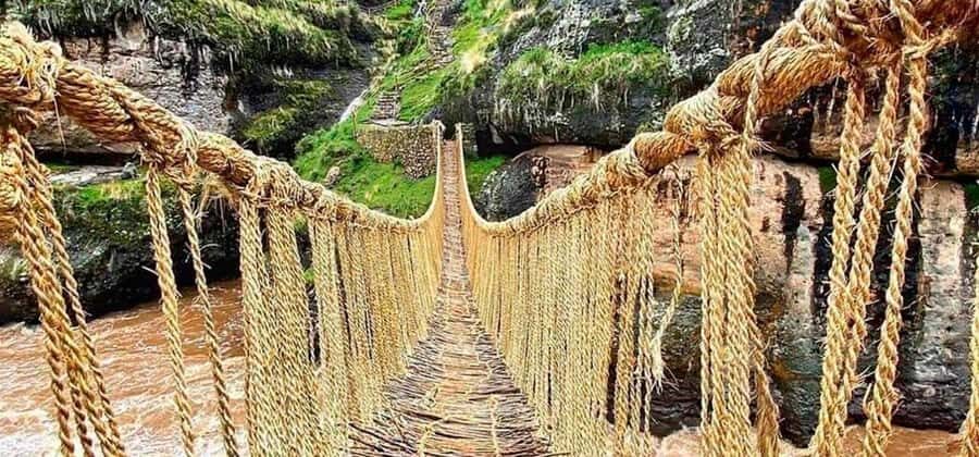 Queswachaka : Tour Inca bridge - Quehue and the Queswachaca Inca suspension bridge