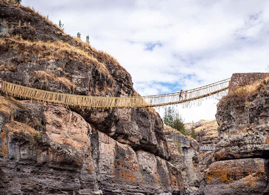 Queswachaka : Tour Inca bridge - Route overview: Cusco to Quehue to four lagoons