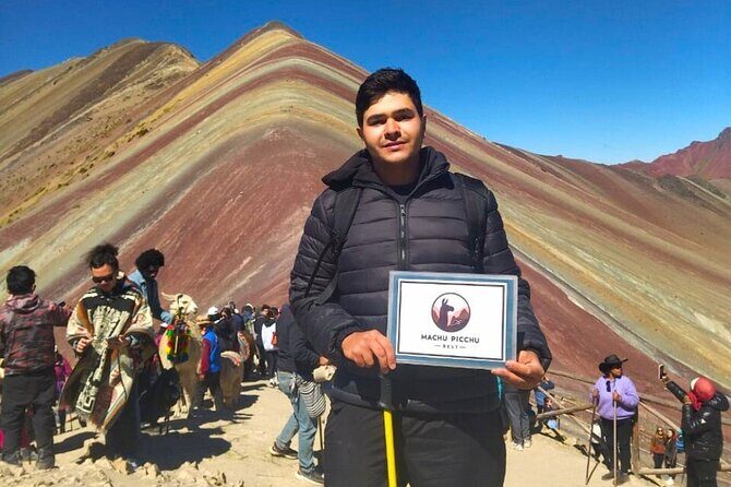 Rainbow Mountain Vinicunca Cusco ( 1 Day Trip ) - The summit moment: color views, plus time to breathe and shoot