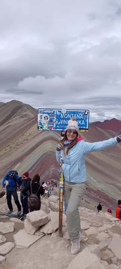 rainbown mountain Vinicunca 1 day - At the summit: when the colors become real