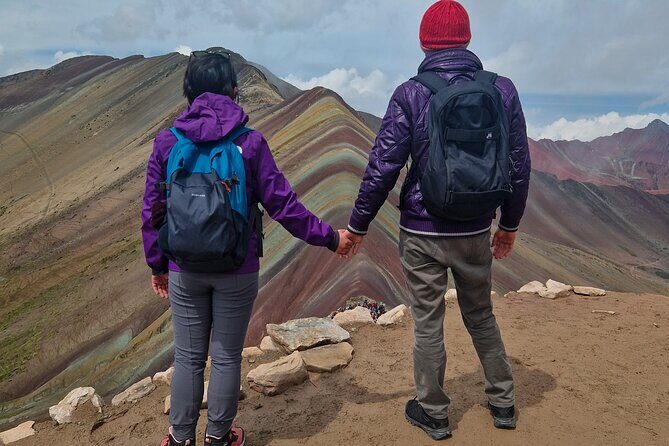The Ultimate: Red Valley + Rainbow mountain by ATV no hiking - Red Valley (Valle Rojo): steep viewpoint, then photo time