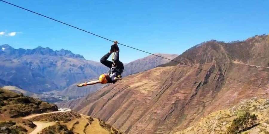 Zipline over the Sacred Valley Trip - At Raqchi: where the adventure starts (zipline plus bridge)